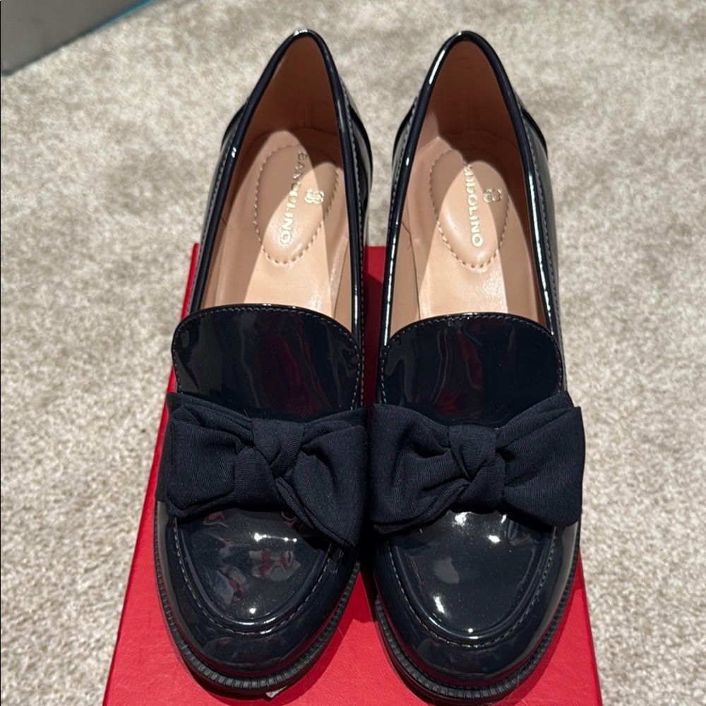 Salvatore Ferragamo Black Patent Leather Loafers